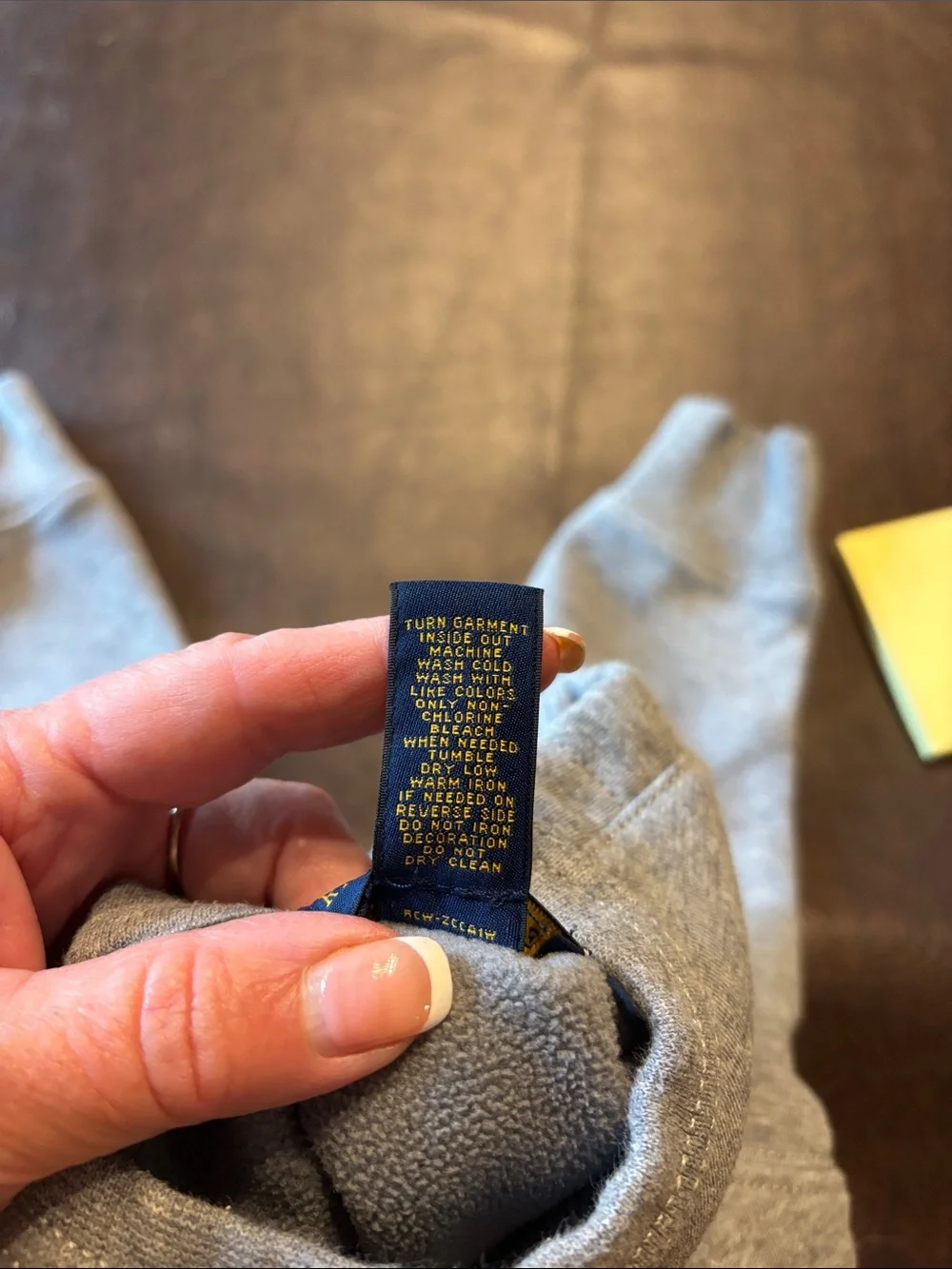 Ralph Lauren Gray Kids Crewneck Sweatshirt with Black Polo Logo, size 2